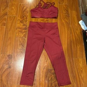 CVG sports bra and Capri set